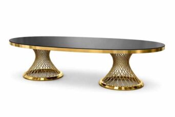 The most beautiful VIP model home restaurant hall table with wicker base