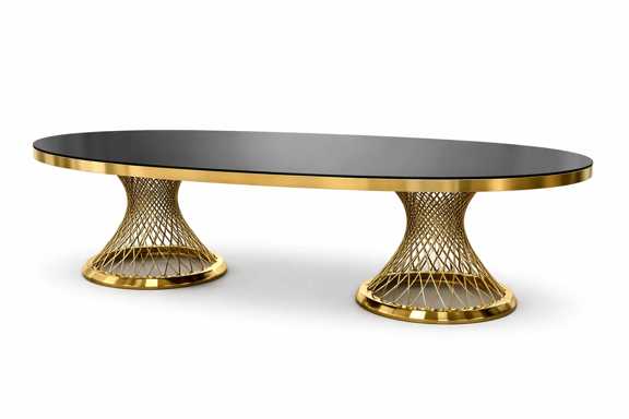 The most beautiful VIP model home restaurant hall table with wicker base