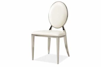 Niloufar model restaurant hall chair with PVD plated iron material