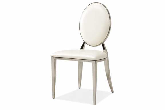 Niloufar model restaurant hall chair with PVD plated iron material