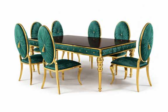 The most beautiful restaurant hall table with oval profile and galvanized iron material
